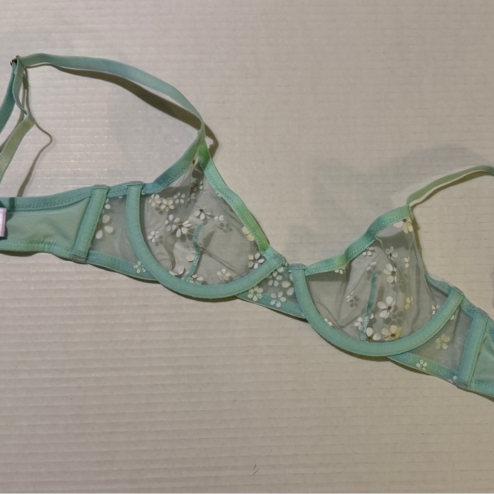 Savage X Fenty Women's Unlined Bra Lot Mint Green & Lavender Size 32 A NWT - Picture 4 of 4